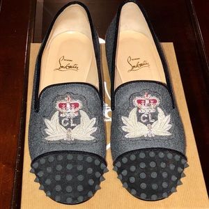 Christian Louboutin Intern Velvet Cigarette Loafer